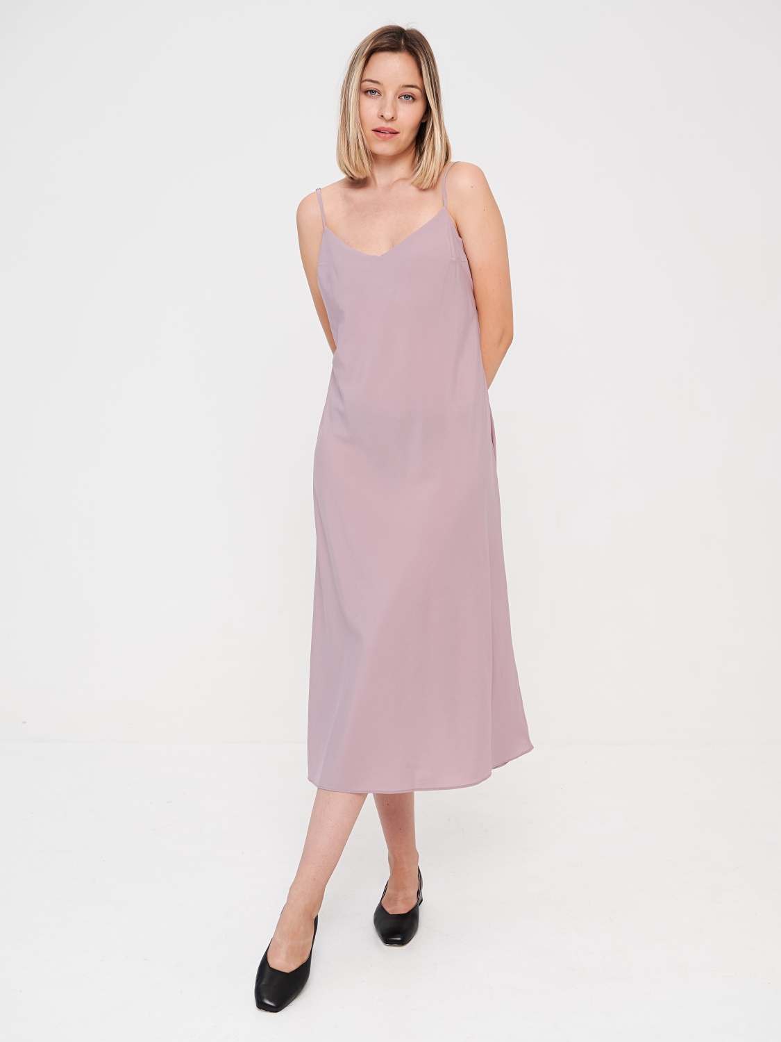 Платье-комбинация SUMMER'22 (Пудрово-розовый, L, 00286)