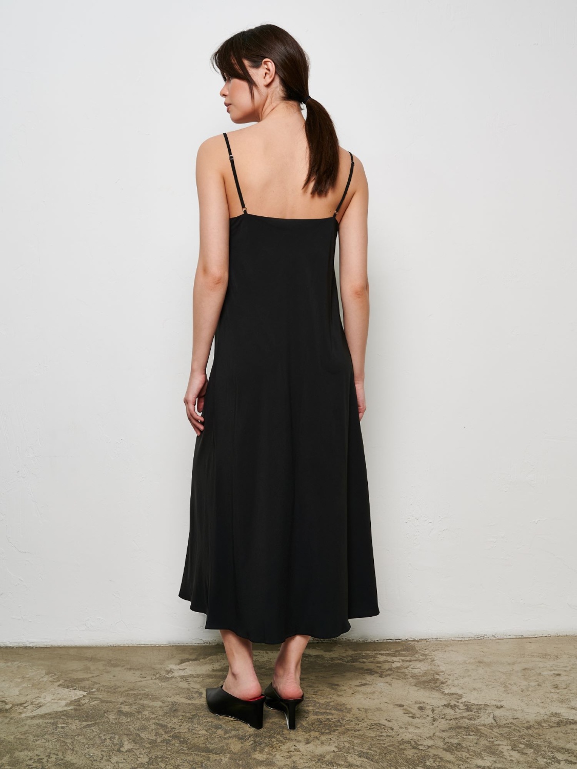 Платье-комбинация SUMMER'22 (Черный, M, 00290)