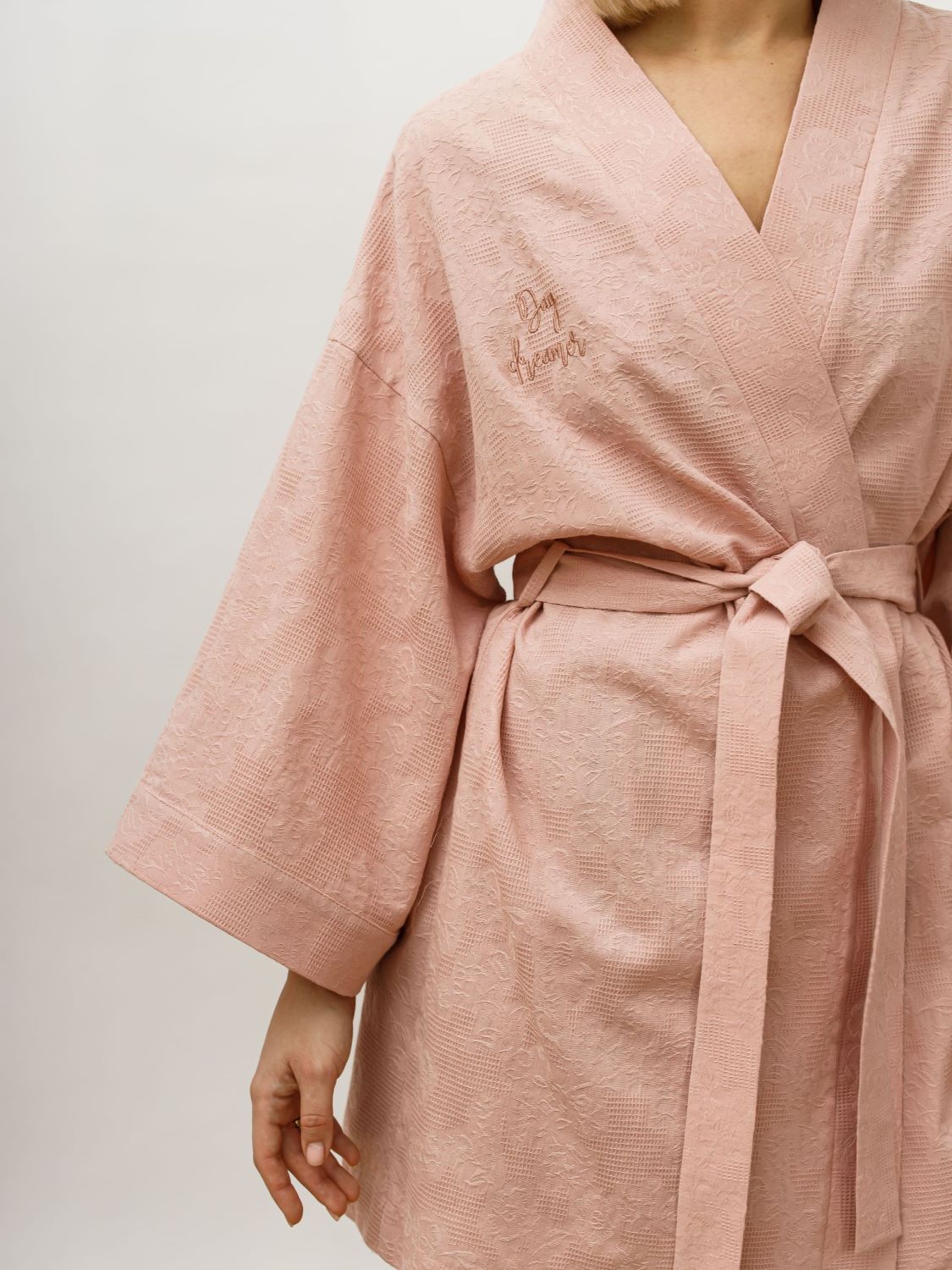 Халат-кимоно HOME collection SS'23 (Розовый, M/L, 00743)