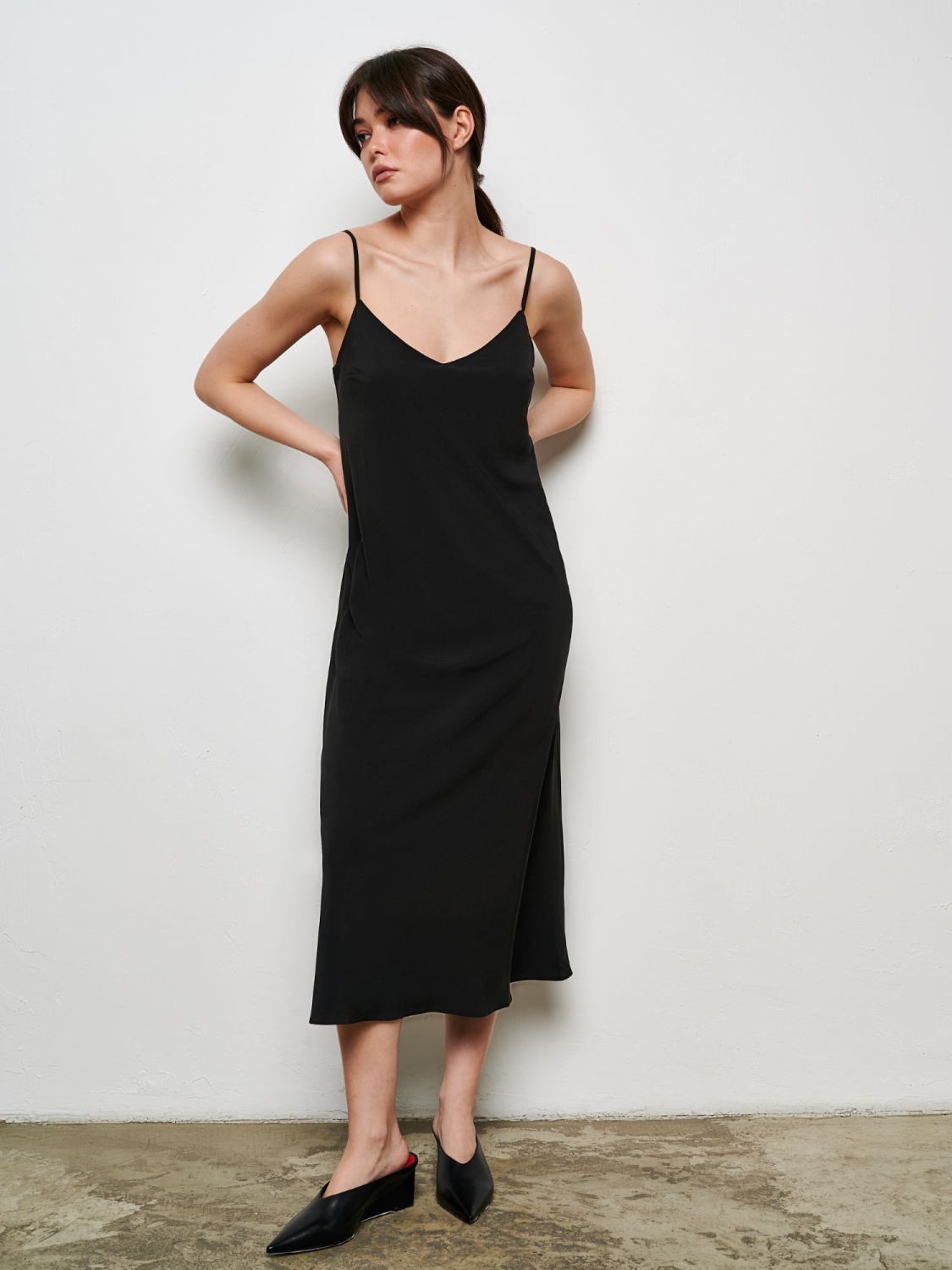 Платье-комбинация SUMMER'22 (Черный, L, 00289)